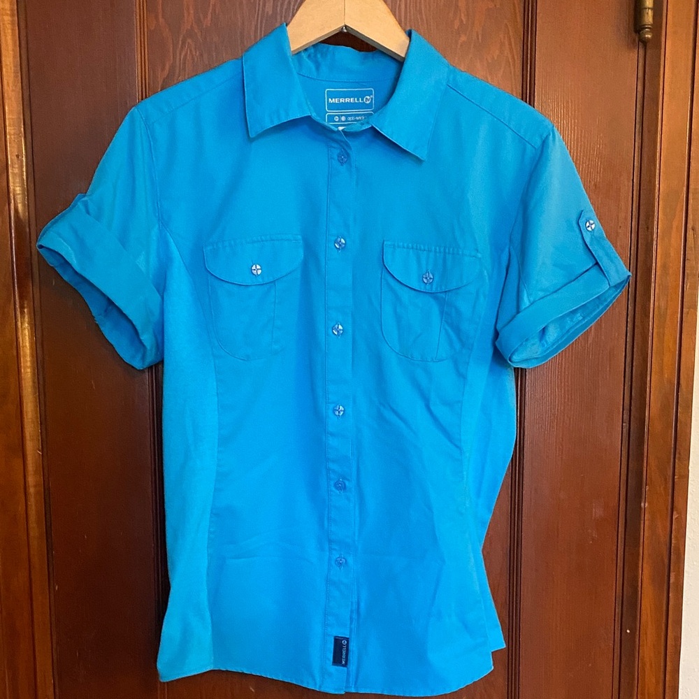 Merrell Blue Button Down Shirt